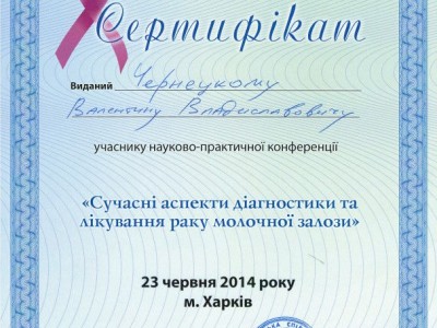 Чернецкий Валентин Владиславович Дипломы 1